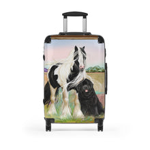Load image into Gallery viewer, Gypsy Vanner and Newfoundland Dog Suitcase
