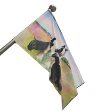 Load image into Gallery viewer, Gypsy Vanner &amp; Newfoundland dog Flag by Artist Patricia Eubank
