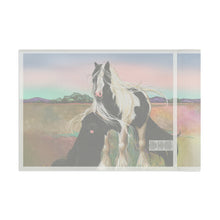 Load image into Gallery viewer, Gypsy Vanner &amp; Newfoundland dog Flag by Artist Patricia Eubank
