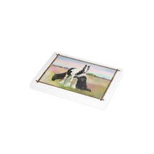 Load image into Gallery viewer, Gypsy Vanner and Newfoundland dog by artist Patricia Eubank Greeting Cards (1, 10, 30, and 50pcs)
