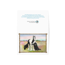 Load image into Gallery viewer, Gypsy Vanner and Newfoundland dog by artist Patricia Eubank Greeting Cards (1, 10, 30, and 50pcs)
