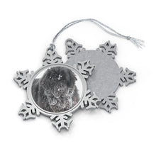 Load image into Gallery viewer, Newfoundland dog Pewter Snowflake Ornament
