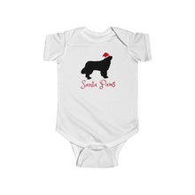 Load image into Gallery viewer, Newfie Santa Paws Babies&#39; Bodysuit
