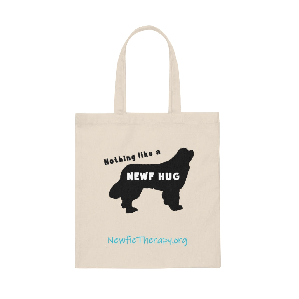 Nothing Like a Newf Hug Canvas Tote Bag
