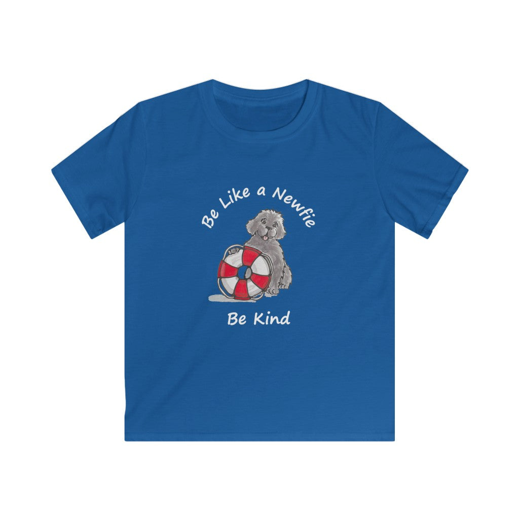Be Like a Newfie - Be Kind - Kids Softstyle Tee