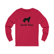 Load image into Gallery viewer, Newfie Santa Paws Long Sleeve Jersey
