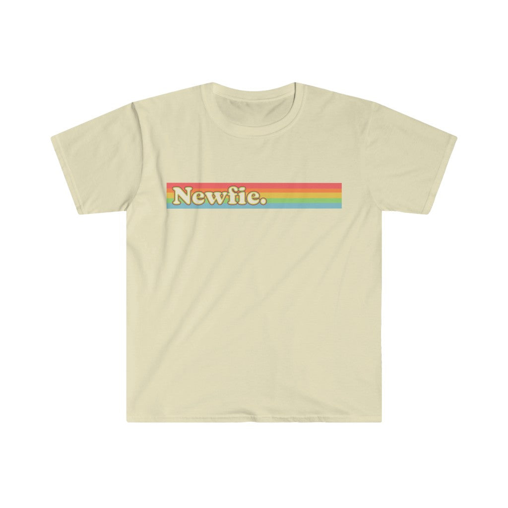 Rainbow Newfie Unisex Softstyle T-Shirt