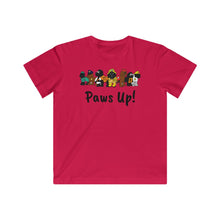 Load image into Gallery viewer, Newfie Paws Up! Saluting First Responders Kids Tee
