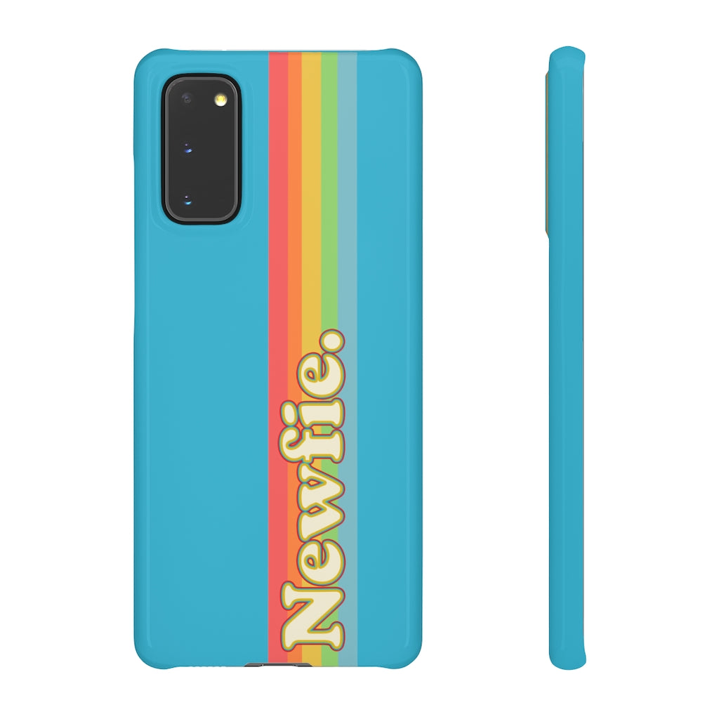 Rainbow Newfie Phone Snap Cases
