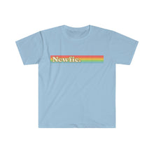 Load image into Gallery viewer, Rainbow Newfie Unisex Softstyle T-Shirt
