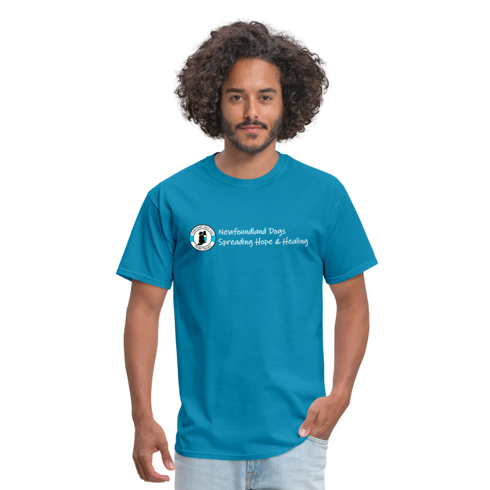 Newfie Therapy Volunteer Shirt - turquoise