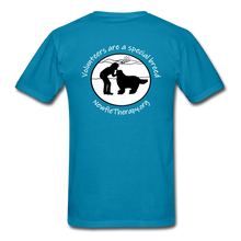 Load image into Gallery viewer, Newfie Therapy Volunteer Shirt - turquoise
